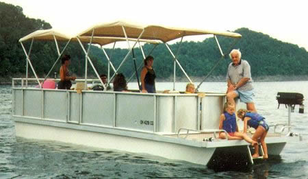 homemade pontoon boat